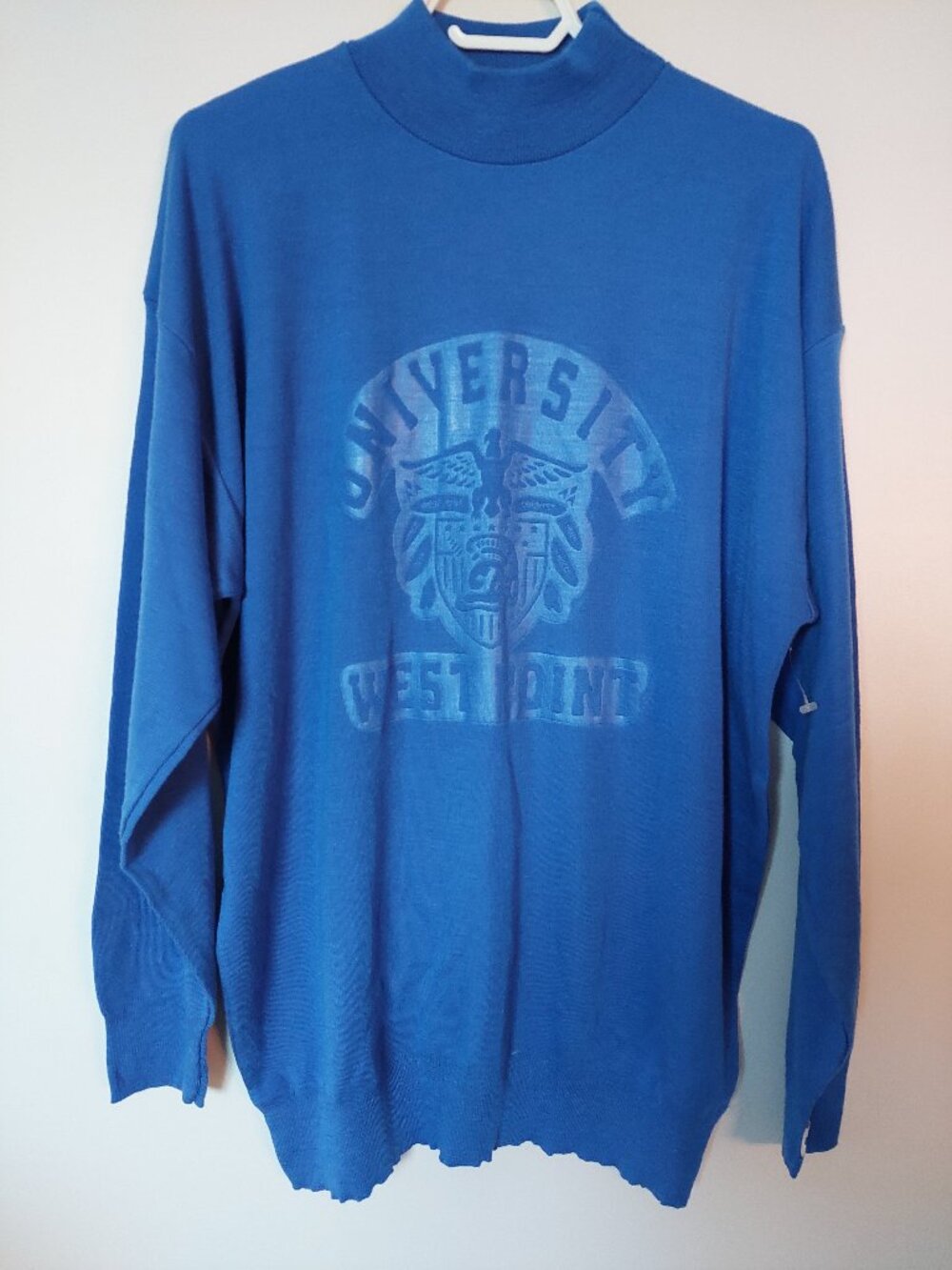 BBW Originals Unisex 3X Made in Canada "University West Point"  Blue Sweater